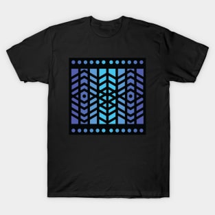 “Dimensional Being” - V.2 Blue - (Geometric Art) (Dimensions) - Doc Labs T-Shirt